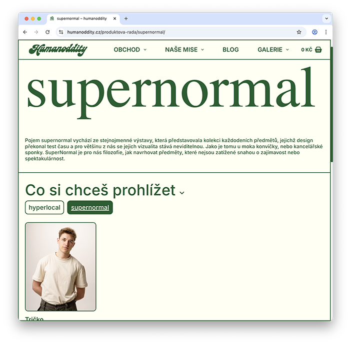 první iterace našich  triček